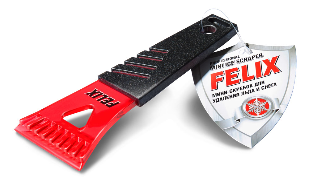 

Мини-скребок Felix для снега и льда, Красный;черный