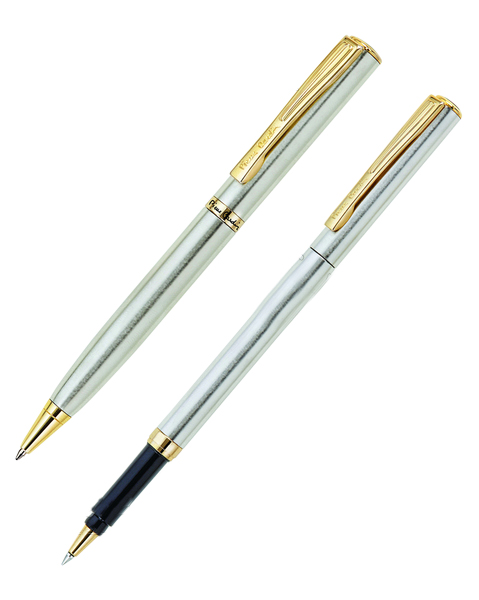 Набор подарочный Pierre Cardin Pen and Pen Matte Steel GT ручка + роллер PC0865BP/RP 100024407222 серебристый