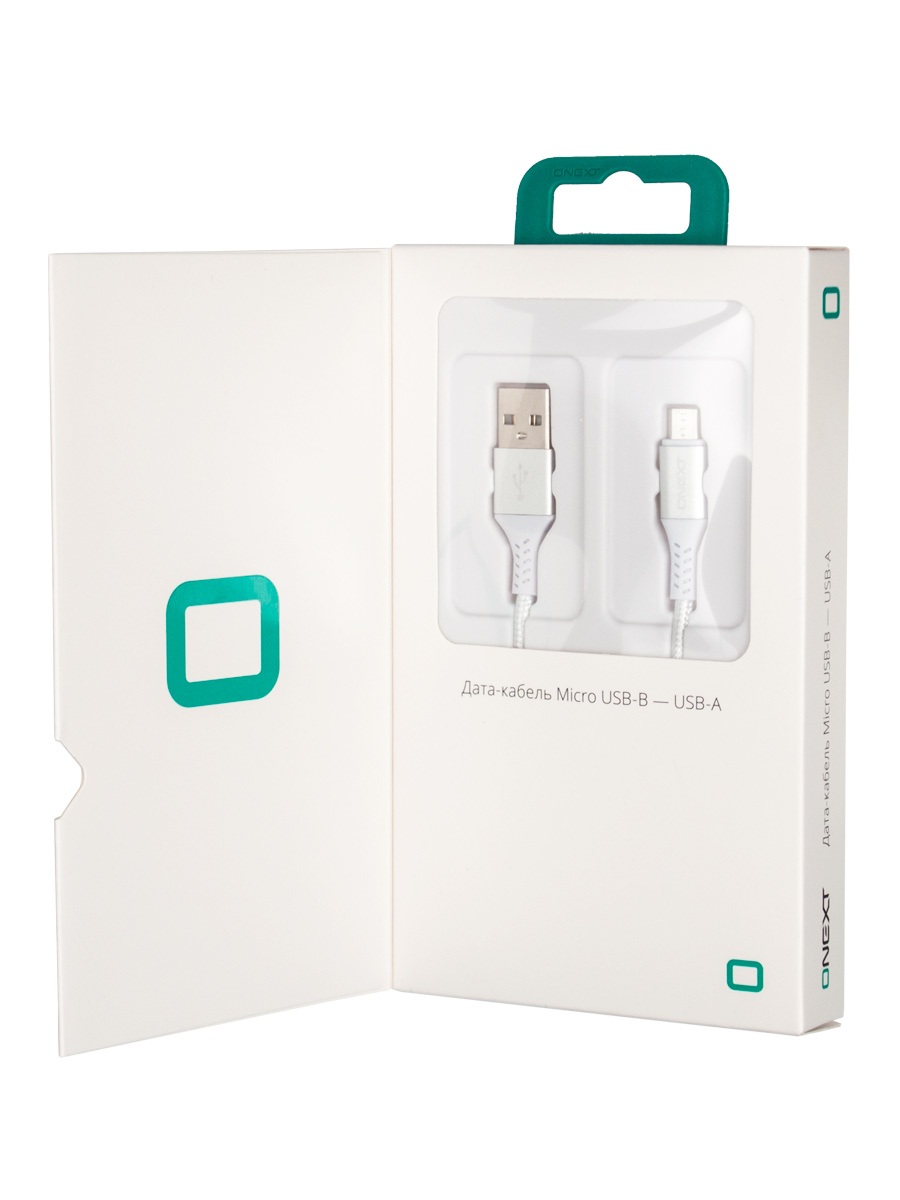 фото Дата-кабель onext microusb 1,2м silver