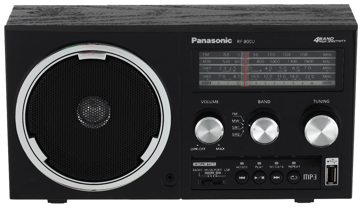 

Радиоприемник Panasonic RF-800UEE1-K Black, Черный, RF-800UEE1-K