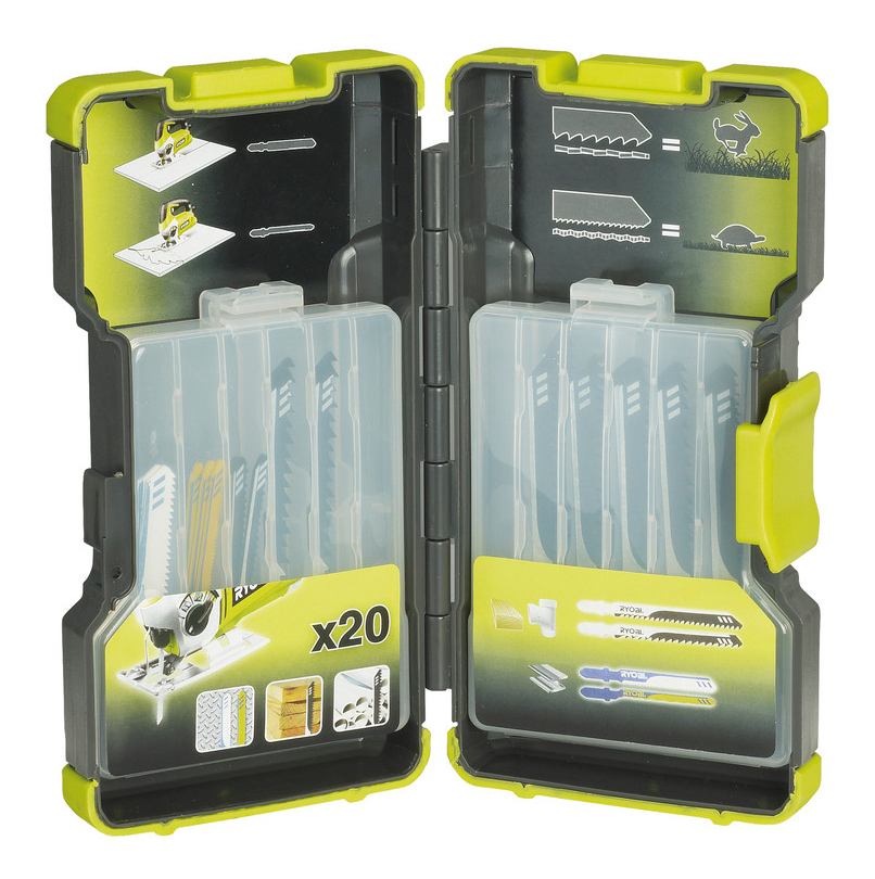 Набор пилок для лобзика Ryobi RAK20JB 20pcs Jigsaw Blade Kit комплект пилок для ногтей lei 2 предмета