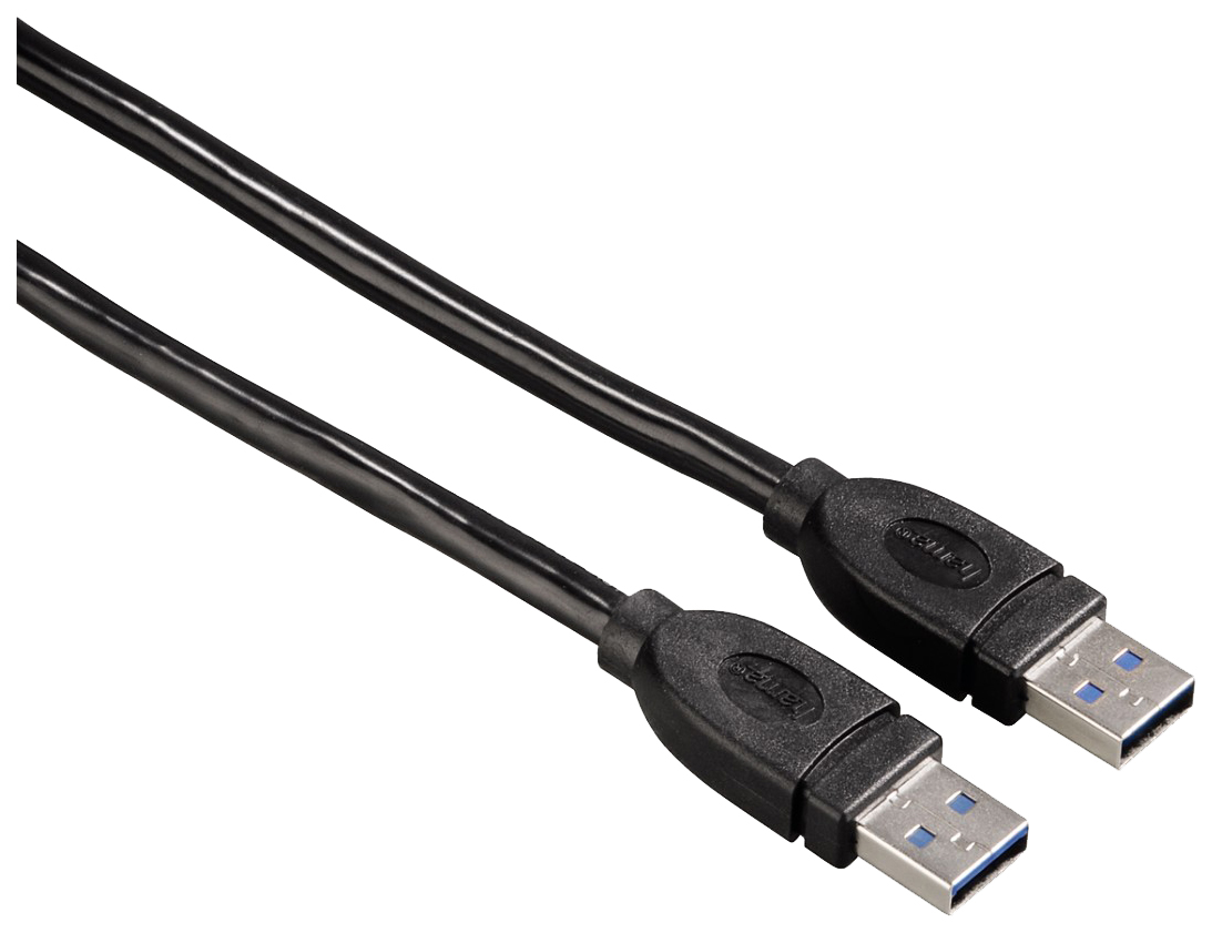 фото Кабель hama usb a-usb a, m-m 1,8м black (h-54500)