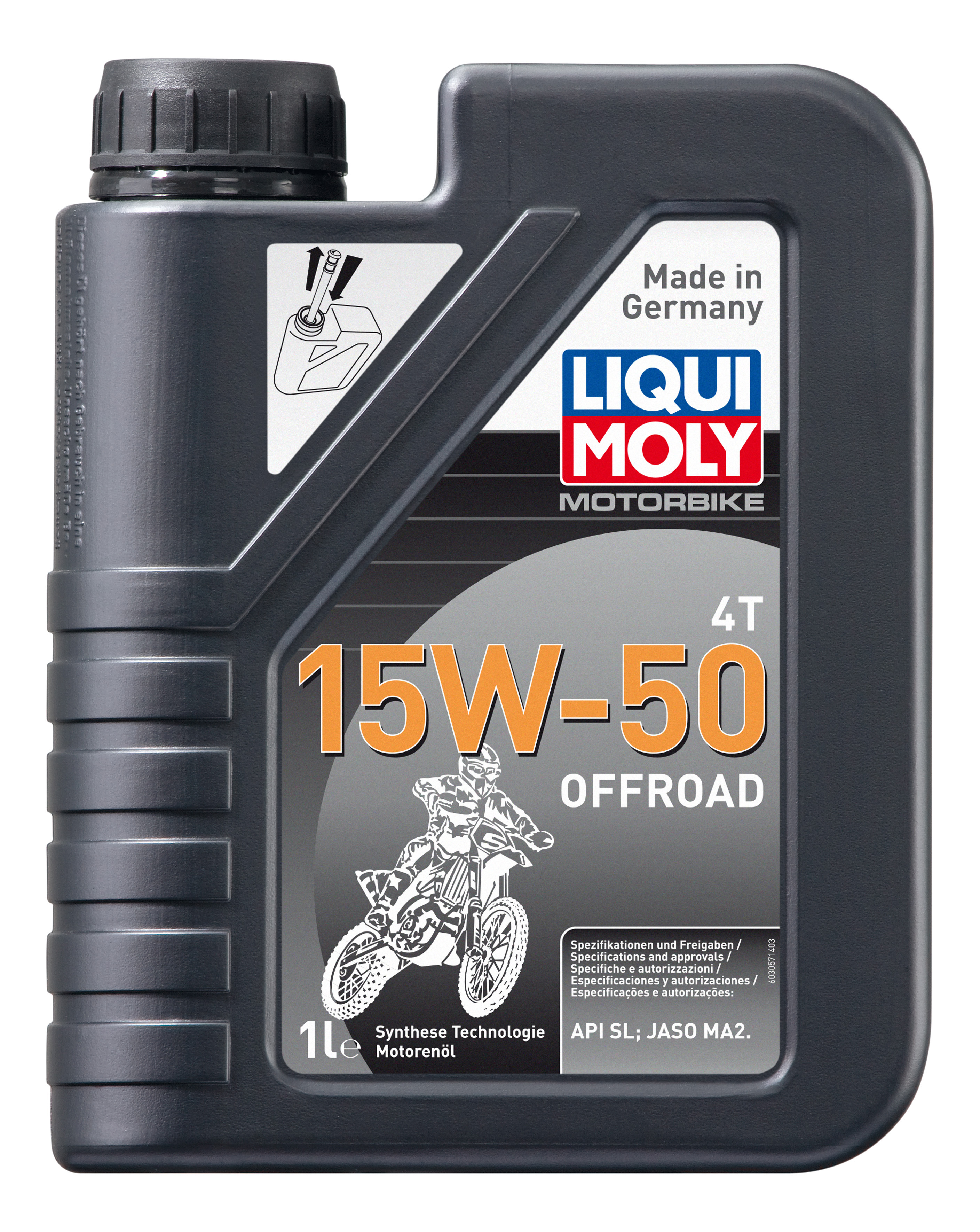 Моторное масло LIQUI MOLY Motorbike 4T Offroad 15w-50 1л