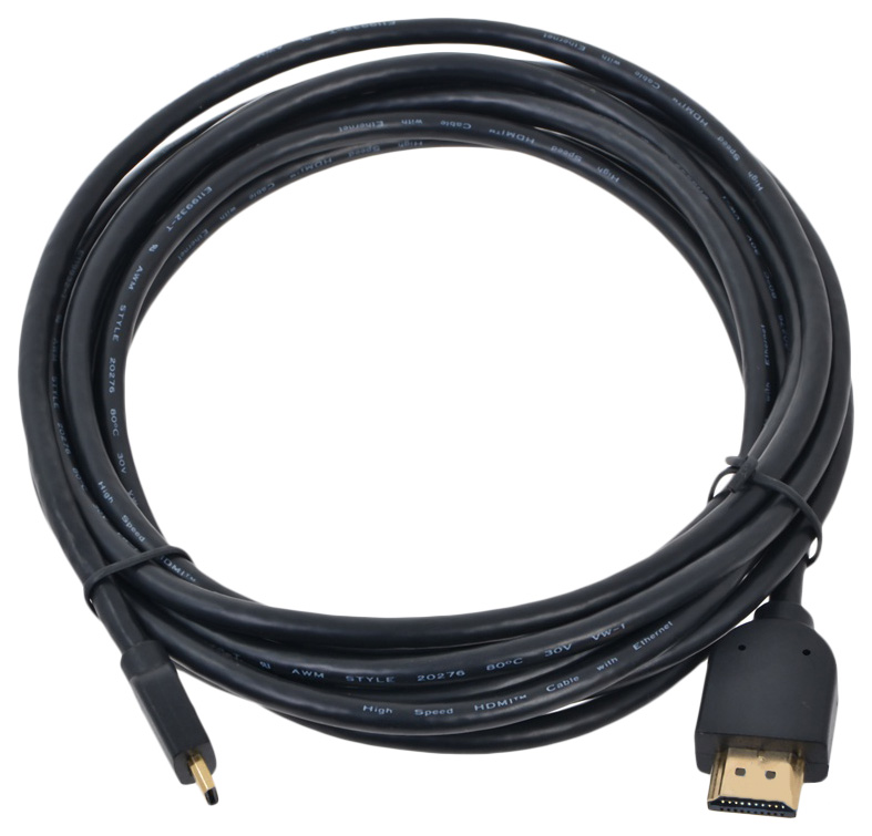 

Кабель Gembird HDMI - Micro HDMI, 3м Black (CC-HDMID-10), Черный, CC-HDMID-10