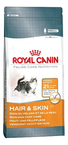 фото Сухой корм для кошек royal canin hair & skin care, для кожи и шерсти, 0,4кг