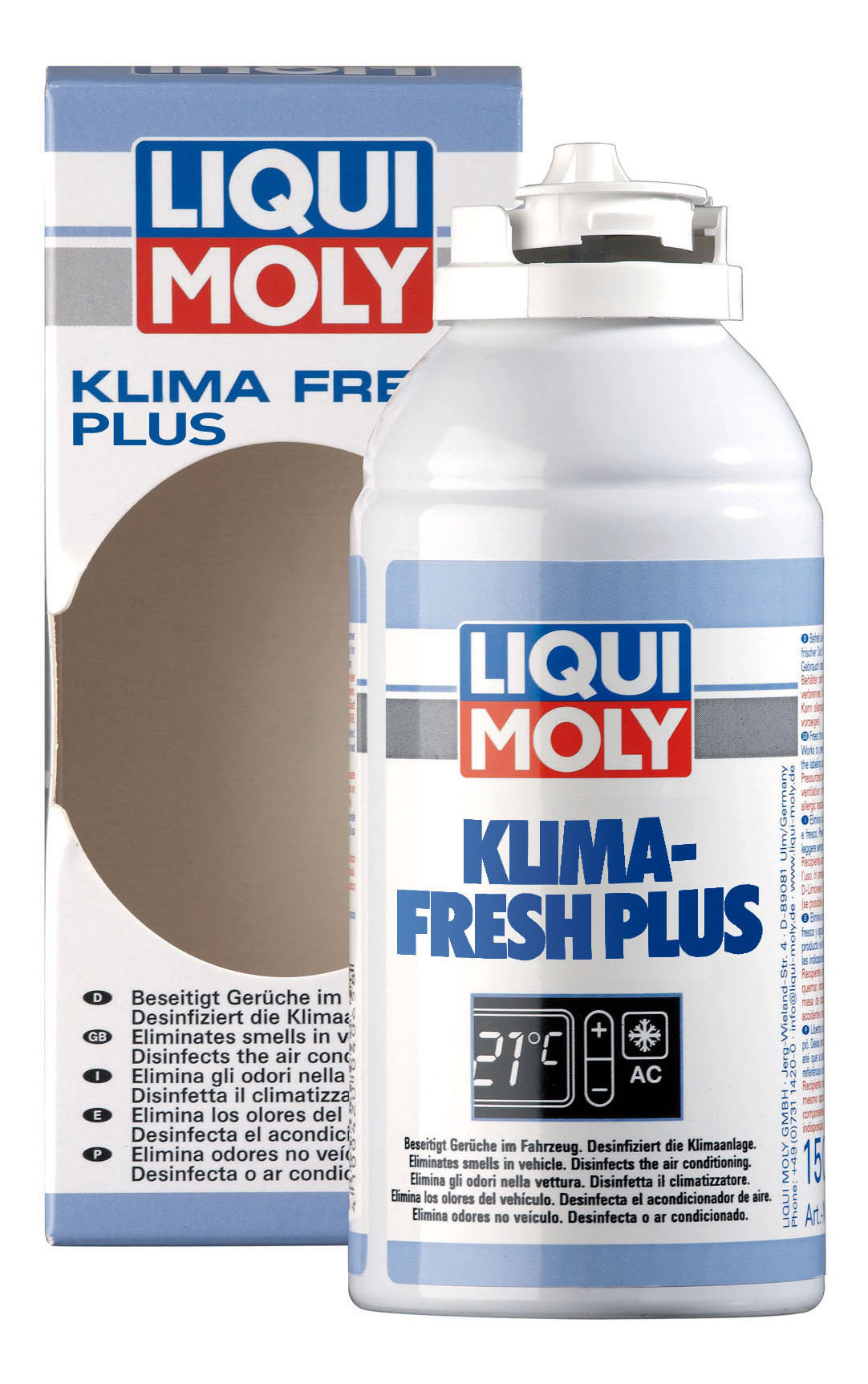 

Освежитель кондиционера LIQUI MOLY Klima Fresh Plus 015л 7629, очиститель системы вентиляции и кондиционера Klima Fresh Plus 7629 0.15л.