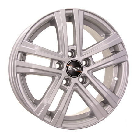 

Колесный диск Tech-Line 545 R15 6J PCD5x114.3 ET39 D66.1 (WHS117604), Серебристый, 545