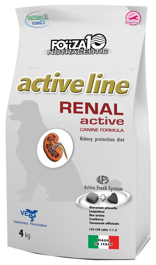 фото Сухой корм для собак forza10 active line renal, рыба, 4кг