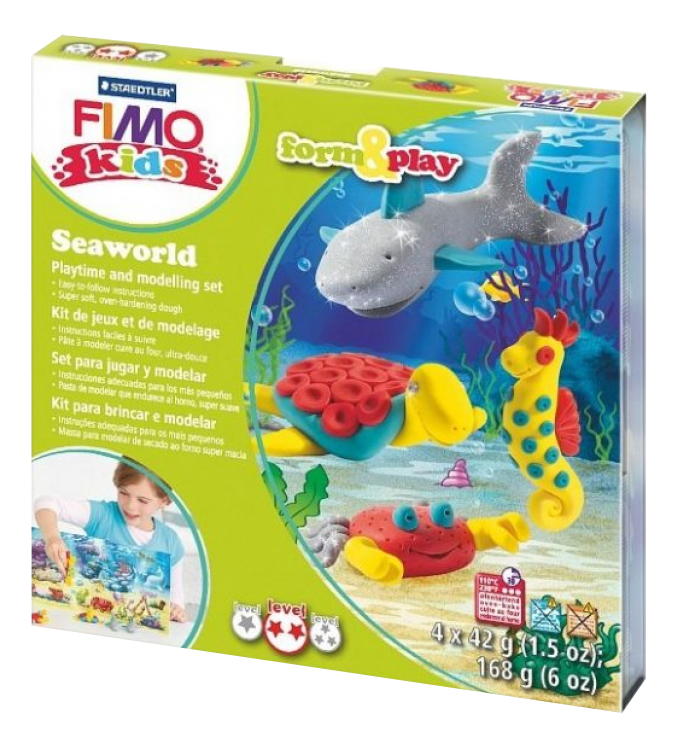 фото Набор для лепки из глины fimo kids form&play подводный мир staedtler