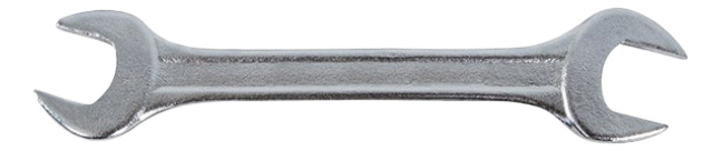 Ключ рожковый, цинковое покрытие 17х19 мм КУРС 63510
