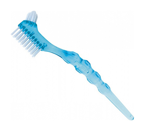 Щетка для протезов Miradent Protho Brush De luxe (голубая) зубная щетка для чистки зубных протезов one drop only pharmacia denture brush