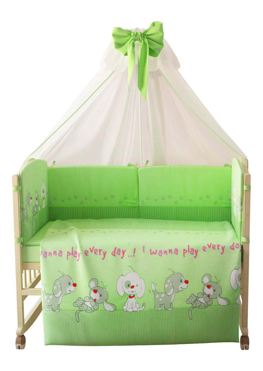 фото Комплект детского постельного белья тополь фея веселая игра зеленый