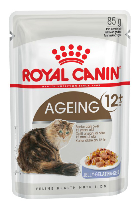 фото Влажный корм для кошек royal canin ageing+12, мясо, 85г