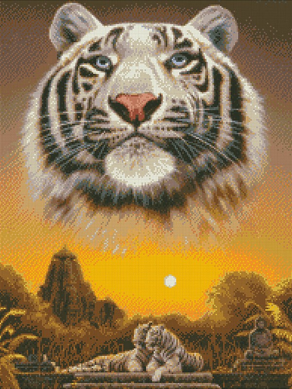 Алмазная живопись Паутинка Царь джунглей М347