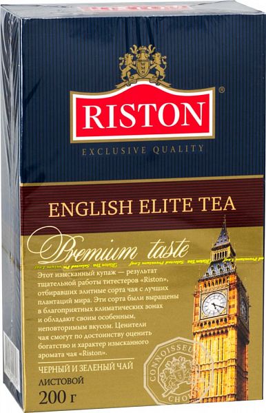 Чай черный и зеленый Riston english elite tea 200 г
