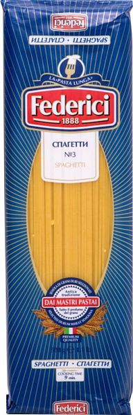 фото Макаронные изделия federici spaghetti спагетти 500 г