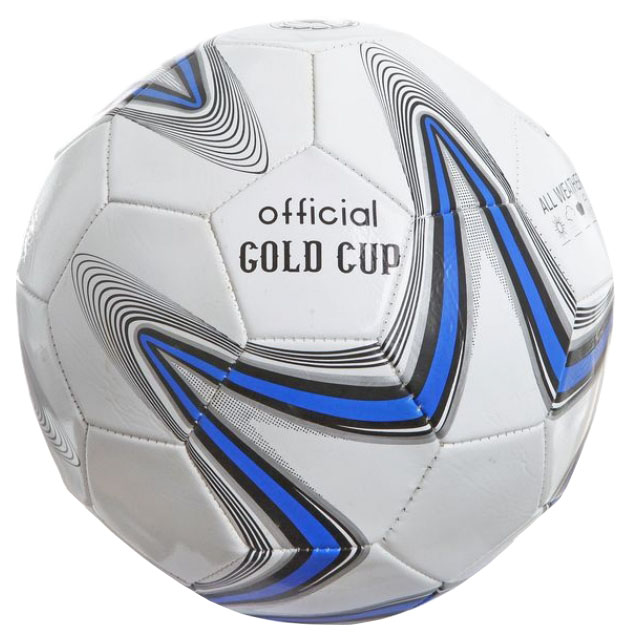 фото Футбольный мяч gratwest official gold cup т73812 №5 white/blue