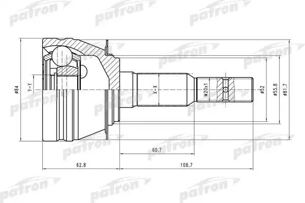 Шрус PATRON PCV1311  - купить