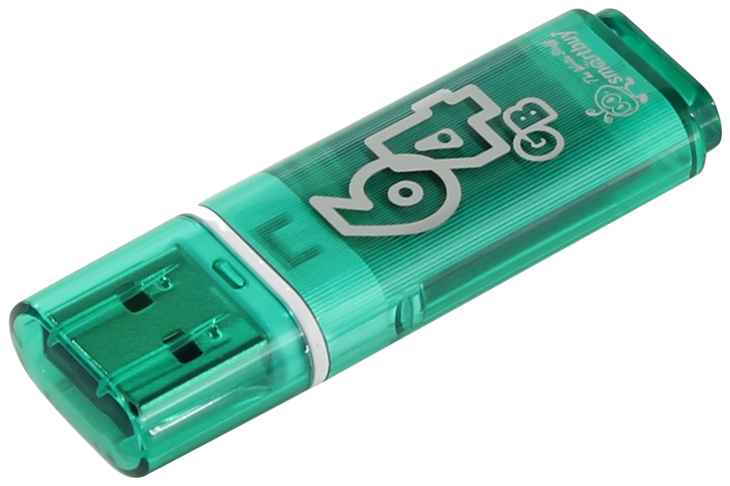 Флешка SmartBuy Glossy 64ГБ Green (SB64GBGS-G)