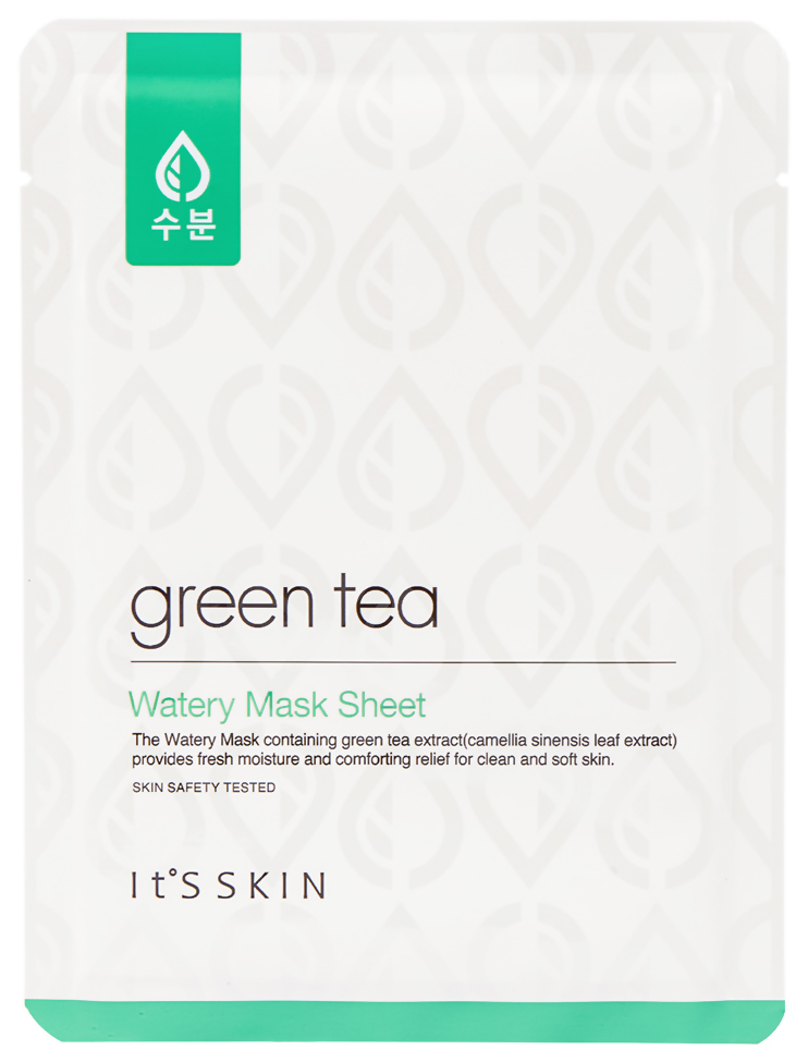 фото Маска для лица it's skin green tea watery mask sheet 17 мл