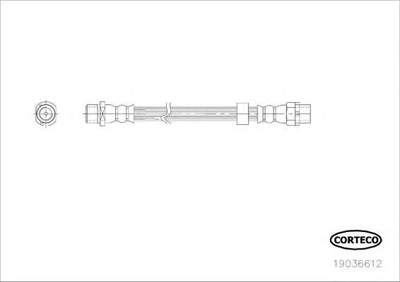 

Шланг тормозной системы Corteco 19036612