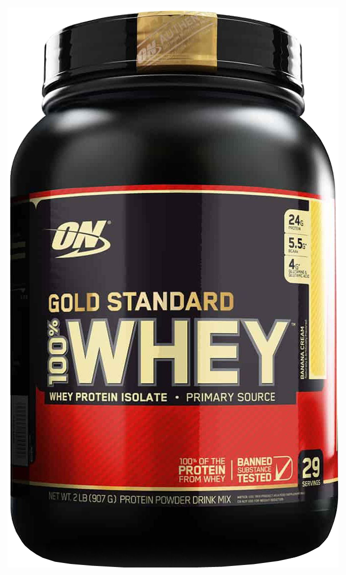 фото Протеин optimum nutrition 100% whey gold standard, 908 г, banana cream