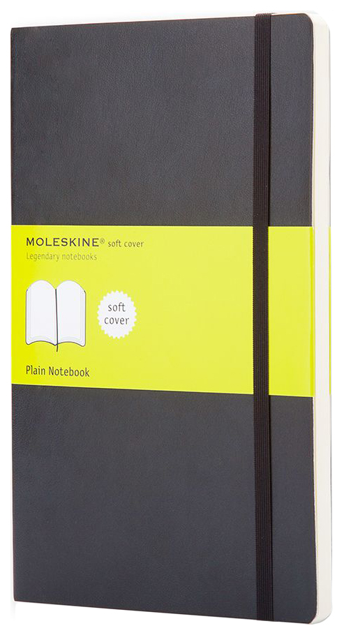 

Блокнот Moleskine Classic Soft Large, Черный, без разлиновки, classic soft large (нелинованный)