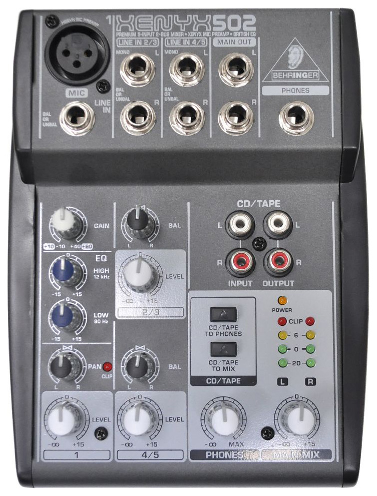 фото Микшерный пульт behringer xenyx 502