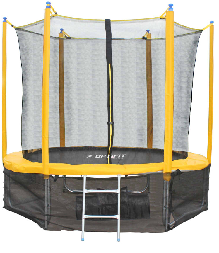 

Батут Optifit Sun Like с сеткой и лестницей 244 см, yellow, Sun Like
