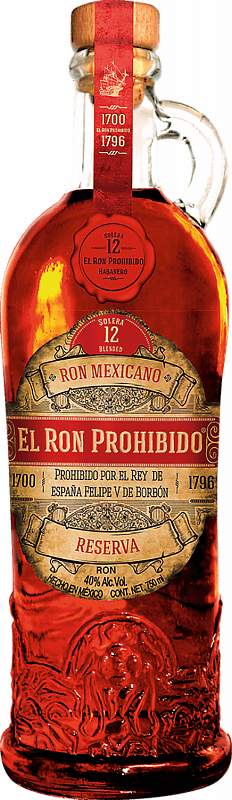 

Ром El Ron Prohibido Reserva Solera Blended Mexican Rum 12 YO, 750 мл