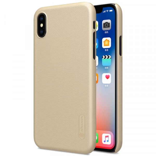 фото Чехол nillkin matte для apple iphone x / xs gold