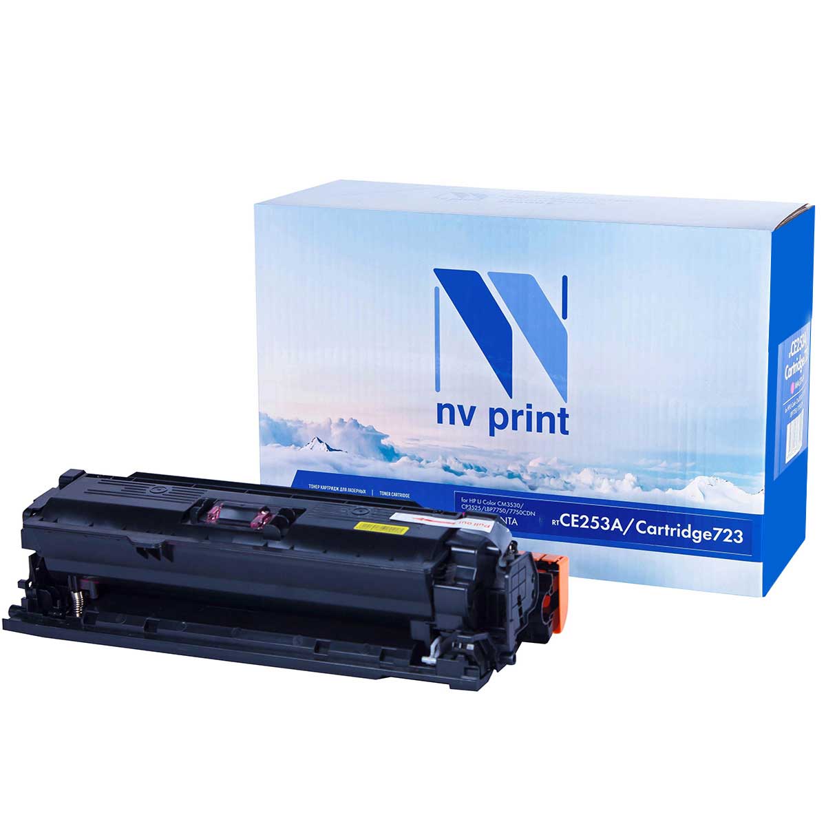 Картридж для лазерного принтера NV Print CE253A/723M, пурпурный