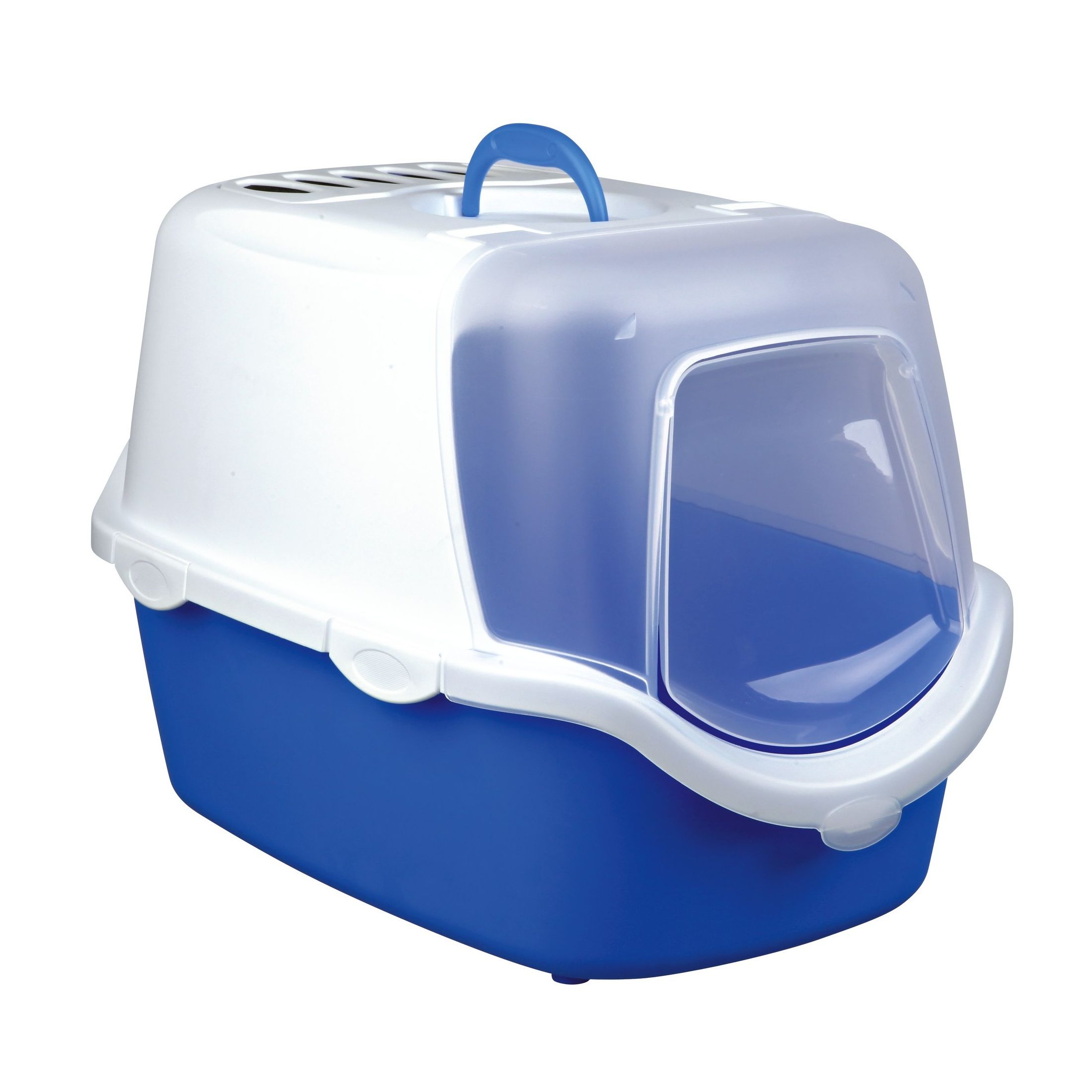 

Туалет для кошек TRIXIE Vico Easy Clean, прямоугольный, белый, синий, 56х40х40 см, Vico Easy Clean