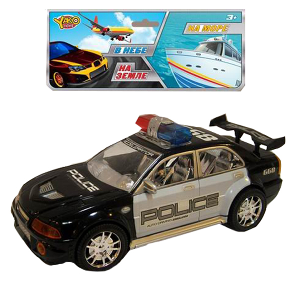 

Машинка Инерционная Police Yako Toys M9531, Черный;серый