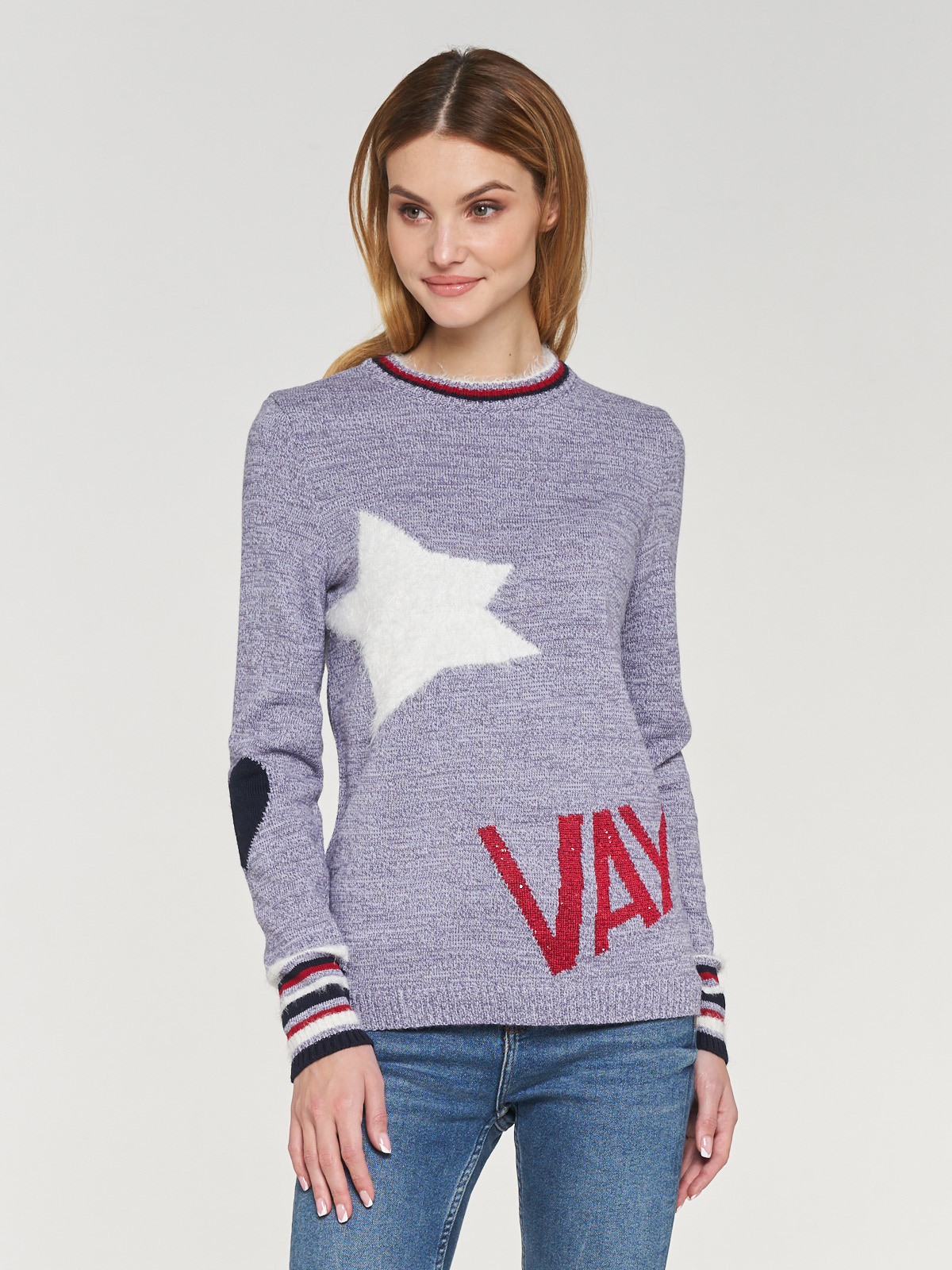 

Джемпер женский VAY 192-4007 фиолетовый 42 RU