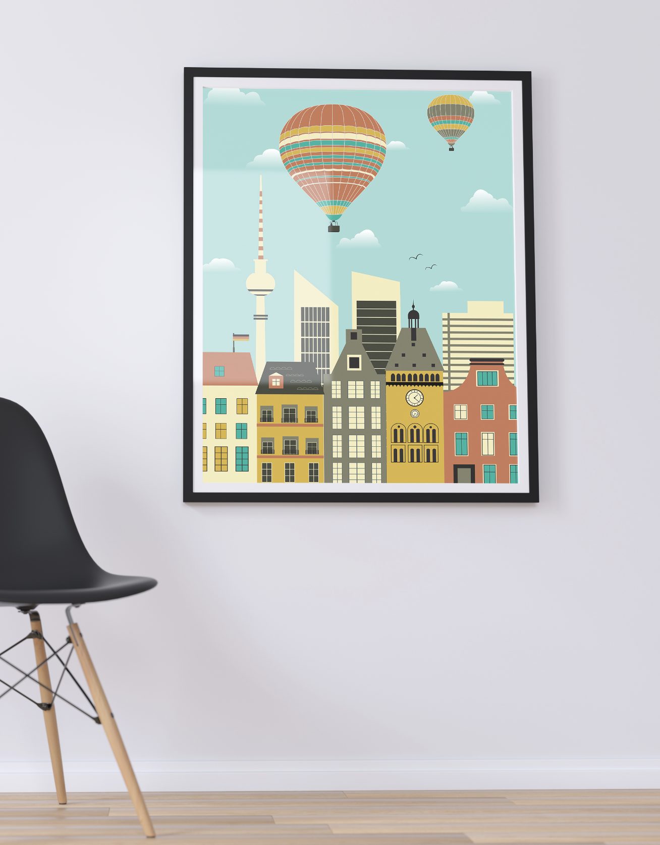 

Постер Берлин 50х70 в рамке