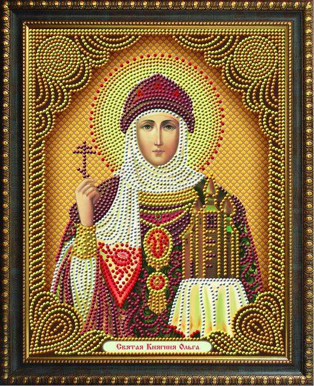 

Алмазная вышивка Алмазная Живопись Икона Святая Княгиня Ольга, 22x28 см, Икона Святая Княгиня Ольга