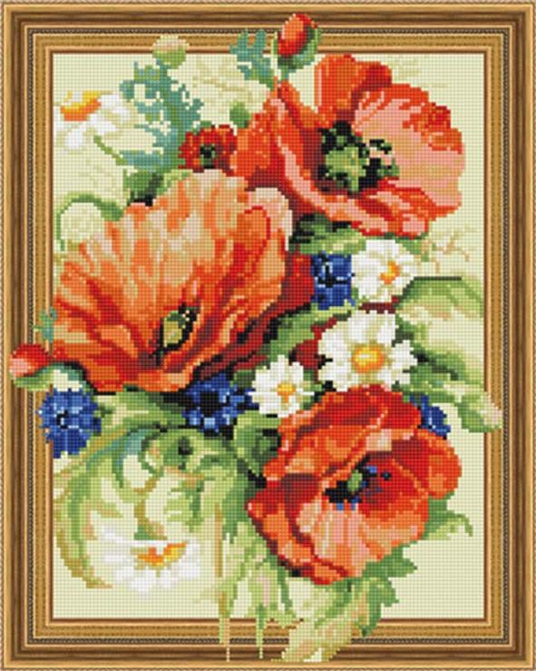 

Алмазная вышивка Molly Маковый акцент, 40x50 см, Маковый акцент