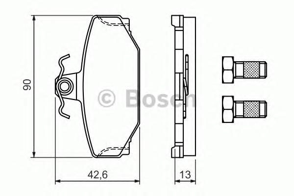 

Комплект тормозных колодок BOSCH 0986460995