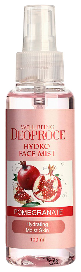 Мист для лица Deoproce Well-Being Pomegranate Hydro Face Mist 100 мл отшелушивающий мист скатка лимон smoothie peeling mist lemon squash