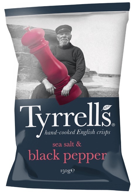 фото Чипсы tyrrells натуральные картофельные с морской солью и черным перцем 150 г