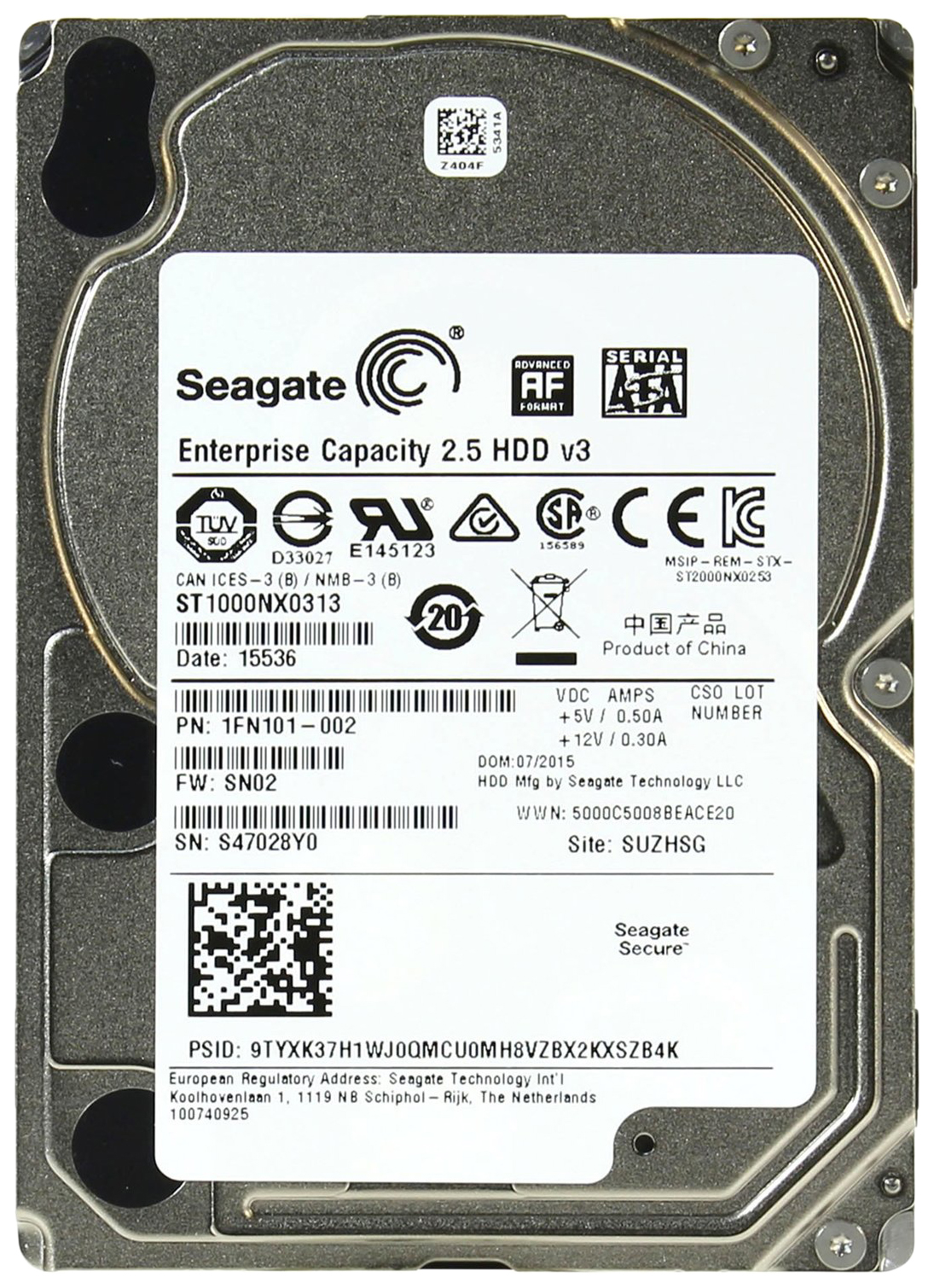 фото Жесткий диск seagate exos 1 тб (st1000nx0313)