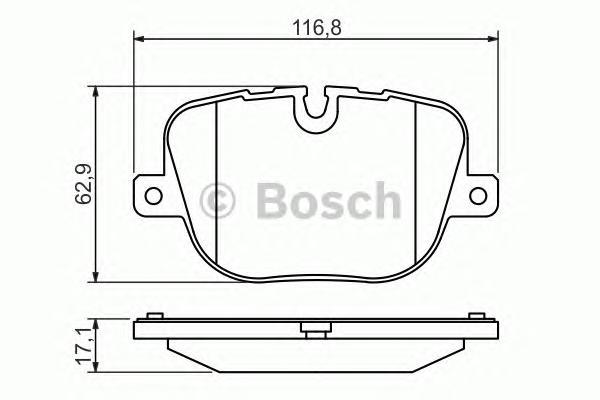 

Комплект тормозных колодок BOSCH 0986494409