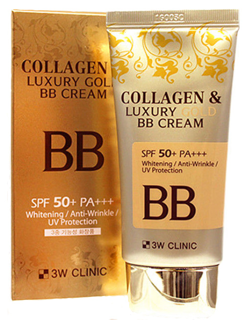 Купить ВВ средство 3W Clinic Collagen Luxury Gold BB Cream SPF50+