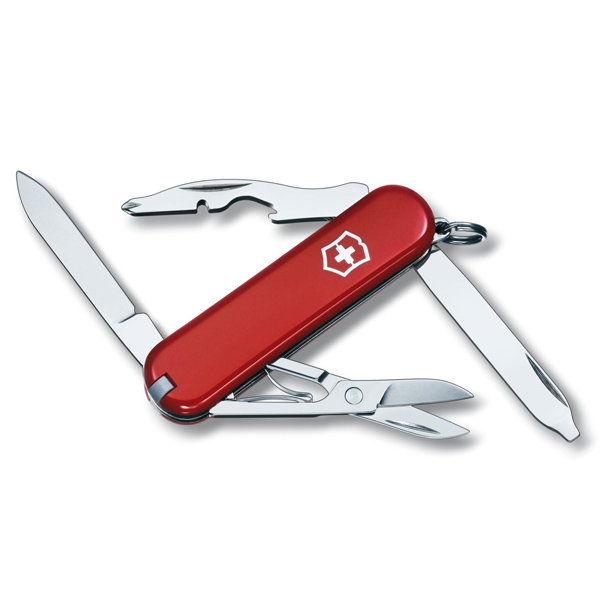 фото Мультитул victorinox rambler 0.6363 58 мм красный, 10 функций