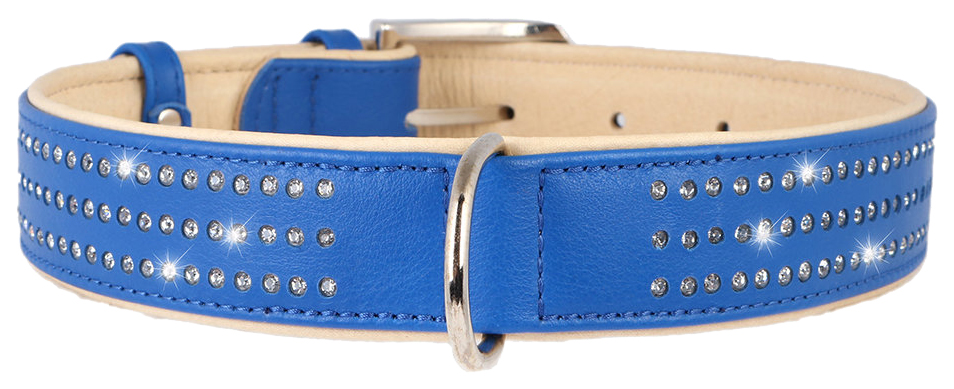 

Ошейник для собак CoLLaR brilliance со стразами премиум класса 46-60см синий 380312, Brilliance