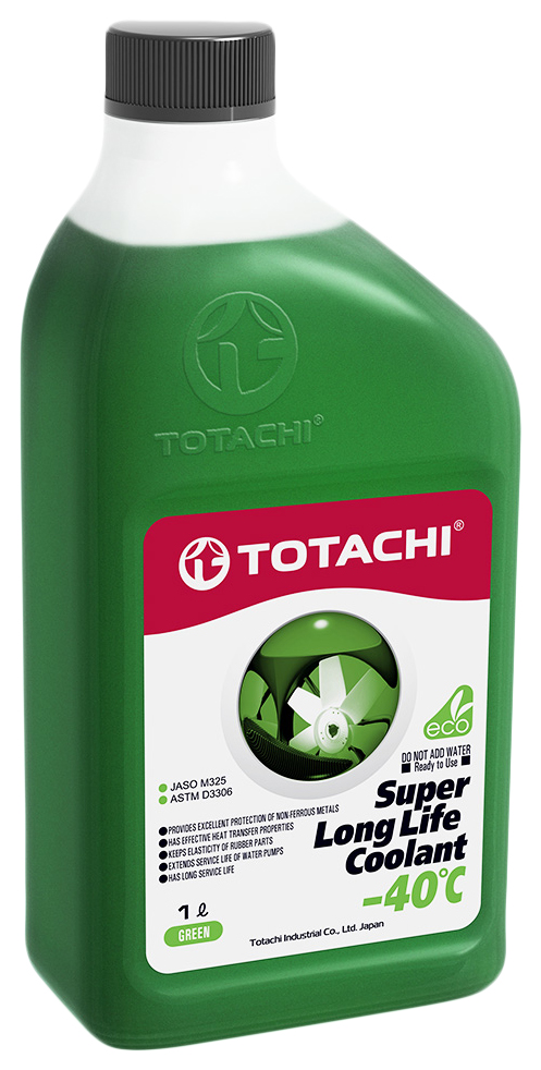 Охлаждающая жидкость TOTACHI SUPER LLC GREEN -40C 1л.