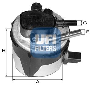 фото Фильтр топливный ufi 55.170.00