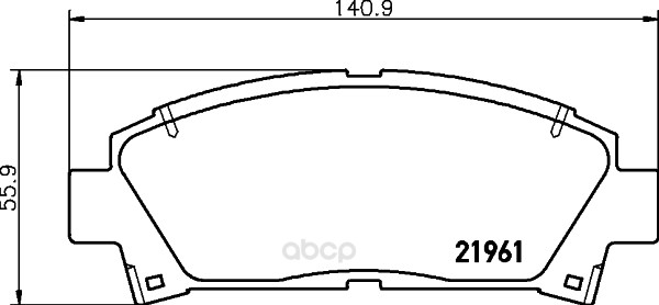 

Комплект тормозных колодок Hella 8DB355016721