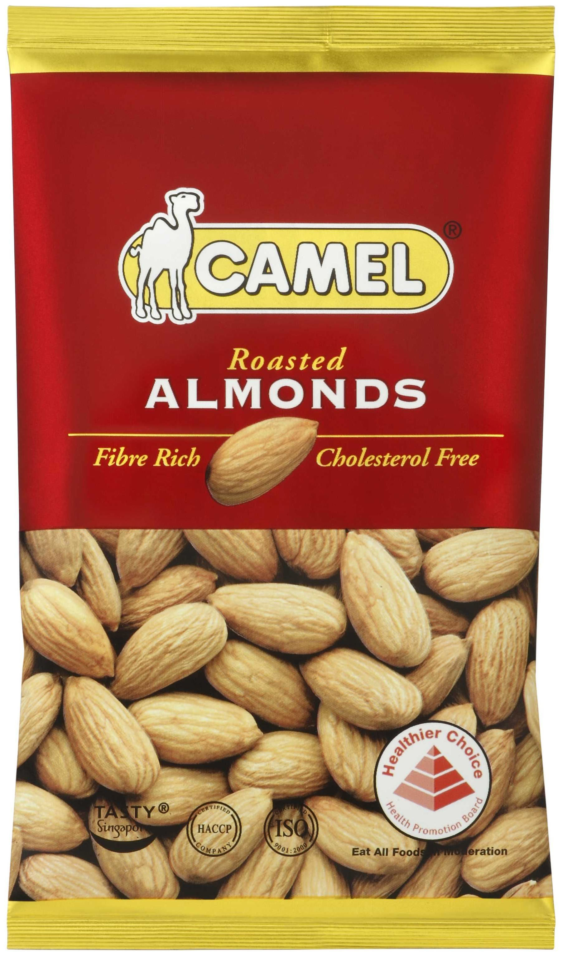 Миндаль натуральный печеный roasted almond Camel 40 г